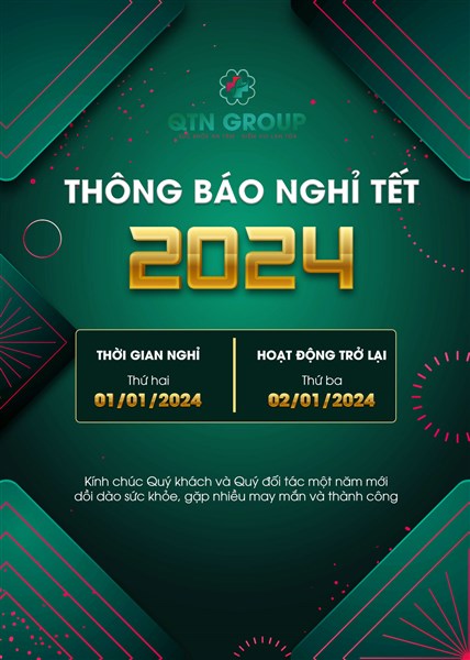 [THÔNG BÁO] NGHỈ TẾT DƯƠNG LỊCH 2024