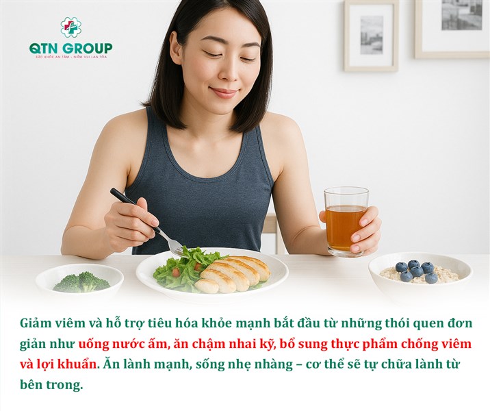 Thói quen đơn giản giúp giảm viêm, hỗ trợ tiêu hóa khỏe mạnh mỗi ngày