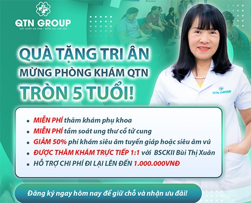 QUÀ TẶNG TRI ÂN – MỪNG PHÒNG KHÁM CHUYÊN KHOA UNG BƯỚU QTN TRÒN 5 TUỔI!