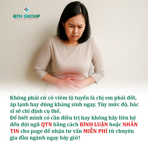 Viêm lộ tuyến để yên hay điều trị?