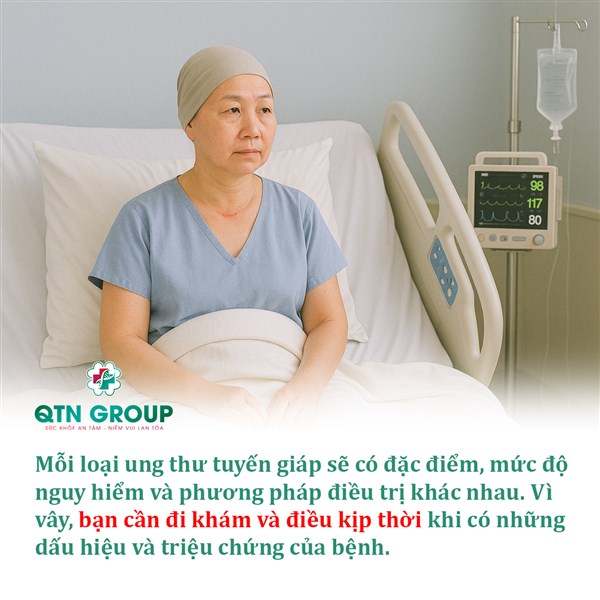 Ung thư tuyến giáp có những dạng nào?