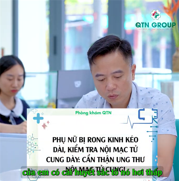 Tái khám cho bệnh nhân RFA, phát hiện bị thiếu máu, có hiện tượng rong kinh kéo dài