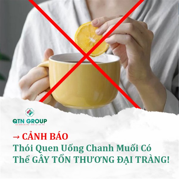 Cẩn thận trào lưu uống chanh muối có thể gây tổn thương đại tràng