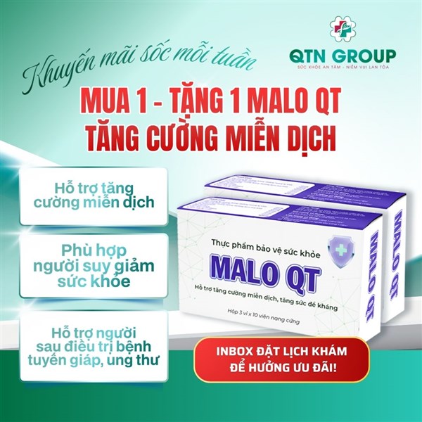 Nhân đôi sức khỏe với chương trình khuyến mãi: MUA 1 TẶNG 1 MALO QT