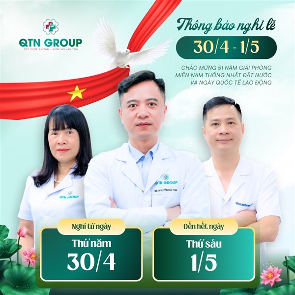 Thông báo lịch nghỉ lễ 30/4-1/5 tại QTN