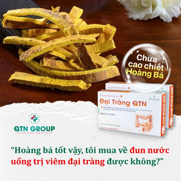 Mua hoàng bá về đun nước uống trị viêm đại tràng: Nên hay không nên?