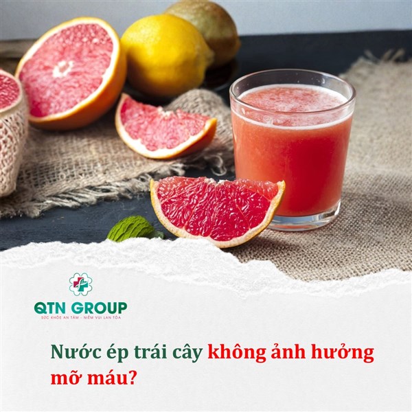 Uống nước ép trái cây không lo tăng mỡ máu?